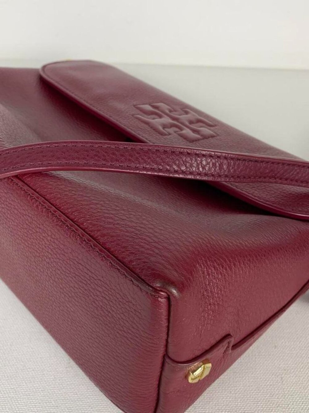 Tory Burch Burgundy Leather Crossbody Bag - Picture 6 of 8